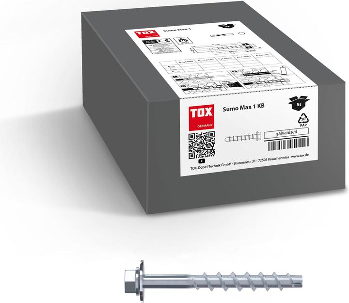 Immagine prodotto Tox Vite di ancoraggio Sumo Max 1 KB-U M10x280 (25 pz.) (25 pz.)