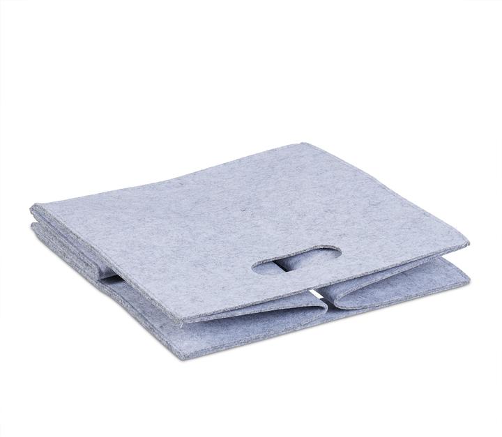 Image du produit Relaxdays Panier à bûches de en feutre (30 x 30 x 30 x 30 cm, 23 l)