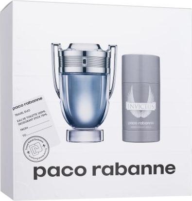Paco Rabanne Set Invictus Edt 100ml + Deostick 75ml (Eau de Toilette, 100 ml)