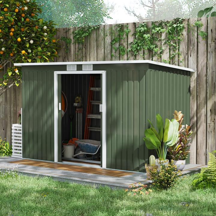 Immagine prodotto Outsunny Capanno degli attrezzi con porta scorrevole
