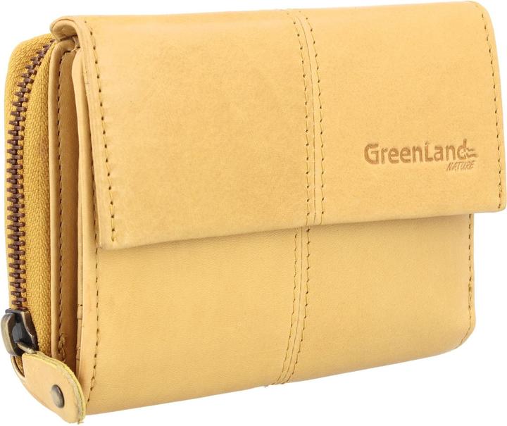 Actual product image Greenland Nature Nature Soft wallet RFID leather 13 cm