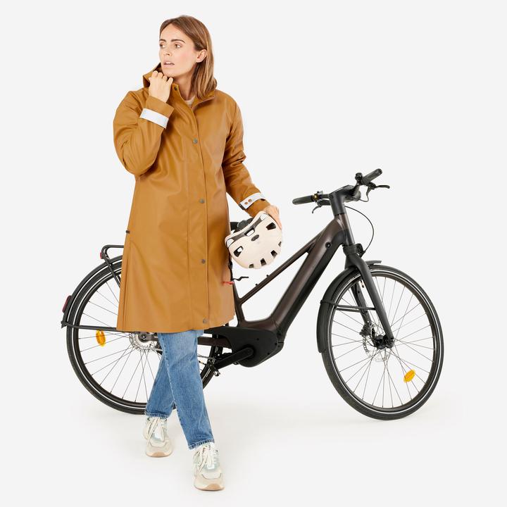 Produktbild Btwin Fahrrad Parka City 540 wasserdicht unisex gelb (L)