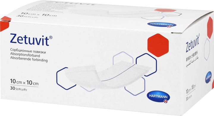 Produktbild Zetuvit Saugkompresse unsteril 10x10cm, 30 St KOM