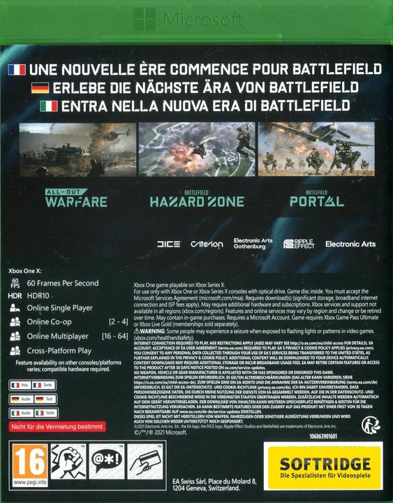 Image du produit EA Games Battlefield 2042 (Xbox One X, Xbox Series X, DE, FR, IT)