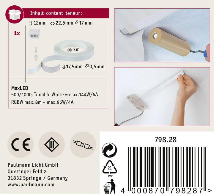 Actual product image Paulmann MaxLED invisible connector