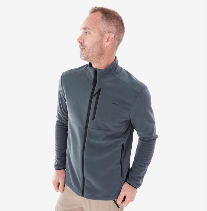 Actual product image Quechua Mh 500 Hiking Fleece Jacket Abyss Grey (XL)
