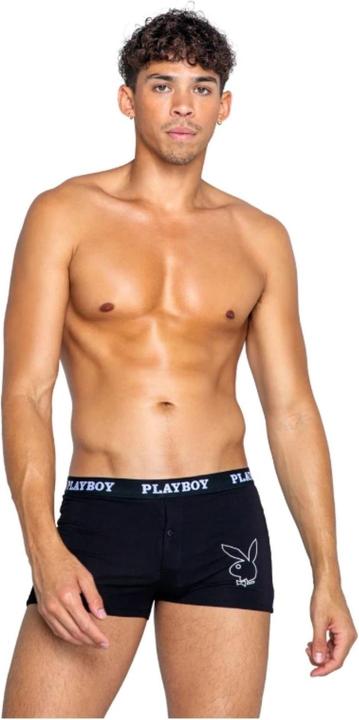 Playboy Lingerie - Boxer Modal Tuxedo Homme - Noir (L)