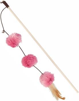 Actual product image Trixie Play fishing rod pompom balls (Play fishing rod cat)