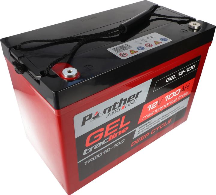Actual product image Panther tracline Gel Tiefetlade Cycle 12V 100Ah Bleiakku AGM Blei Gel Akku (12 V, 100 Ah)