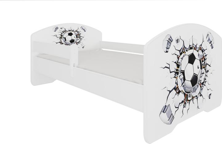 Immagine prodotto ADRK Furniture Letto con materasso e ringhiera PEPE BALL 140x70 (140 x 70 cm)