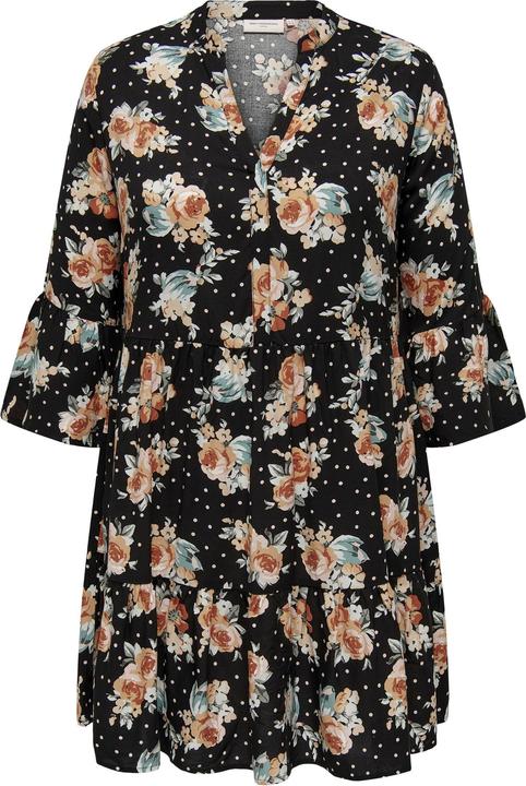 Only Curvy 3/4-Arm-Tunika Viskose Kleid