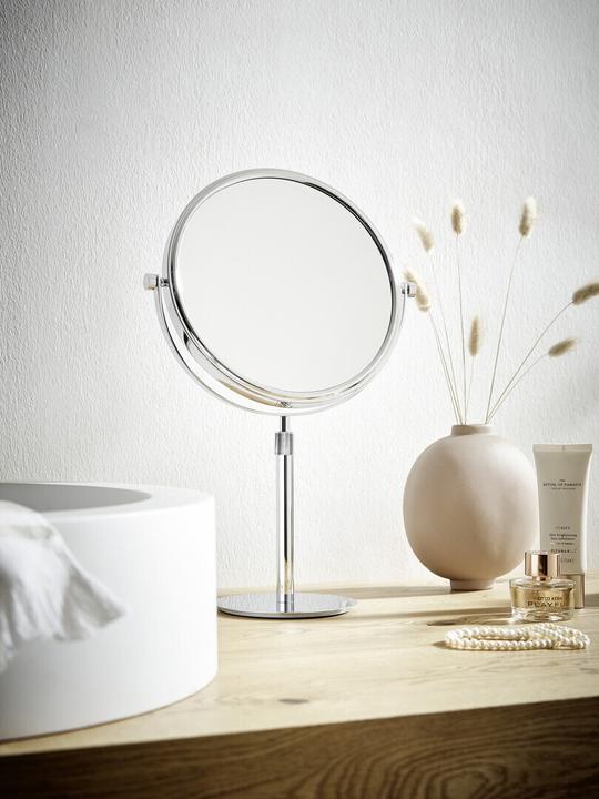 Image du produit Emco pure miroir cosmétique, à coller, 3 fois, D=153mm, 109800126