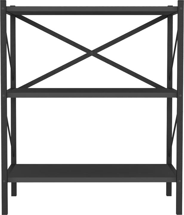 Produktbild VCM Holz Metall Aufbewahrung Stand Regal Bücherregal Deko Bücher Standregal Insasi 2 (66 x 34 x 85 cm)
