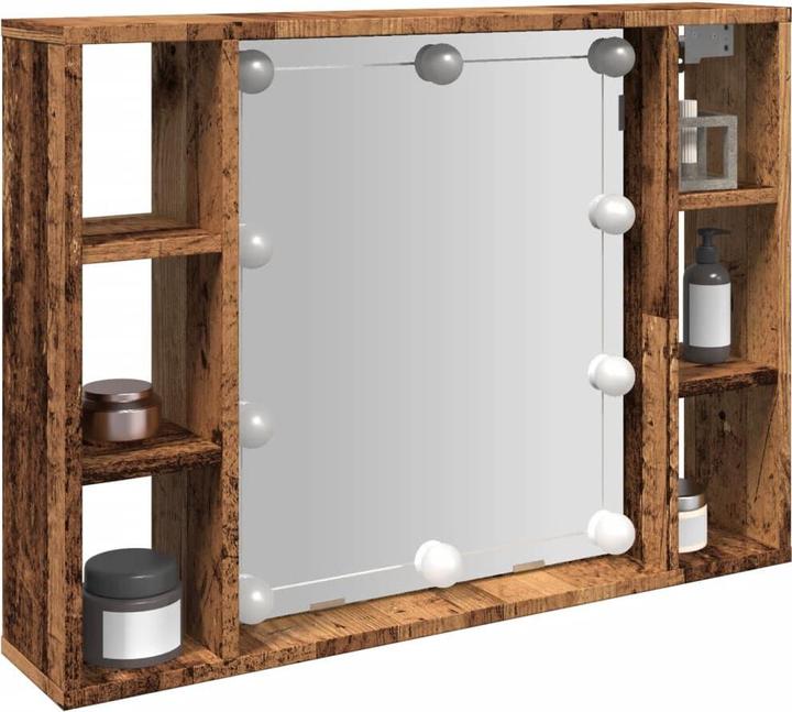 Actual product image VidaXL Mirror cabinet with LED light optics (76 x 15 x 55 cm)