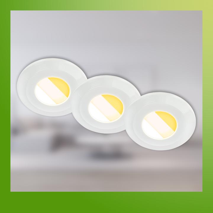 Produktbild Briloner Nachhaltige Ultraflache LED Einbauleuchten 3er-Set (520 lm)