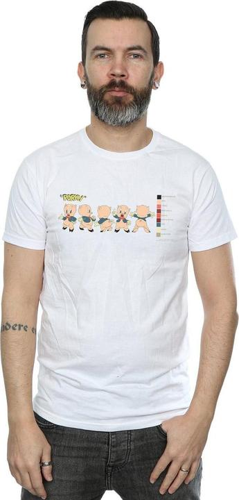 Produktbild Looney Tunes Porky Pig Colour Code TShirt (XL)