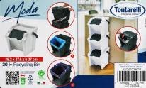 Immagine prodotto Tontarelli pattumiera verticale con manico moda 28l verde/ner (28 l)