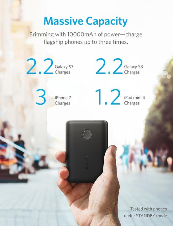 Immagine prodotto Anker PowerCore (10000 mAh, 18 W, 37 Wh)
