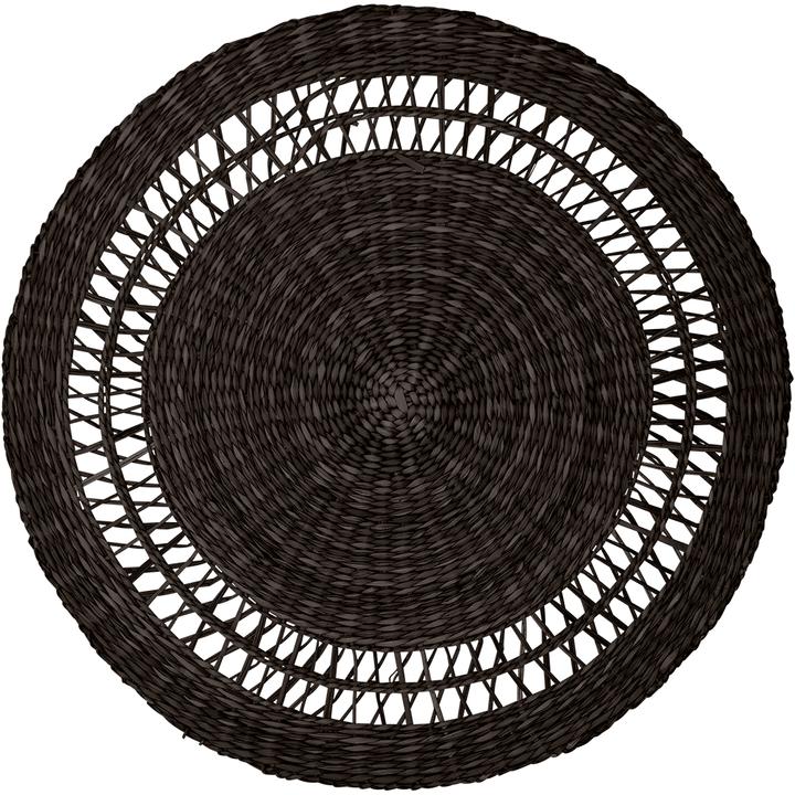 Actual product image Greengate Placemat round black 38cm (1piece) (1 x)