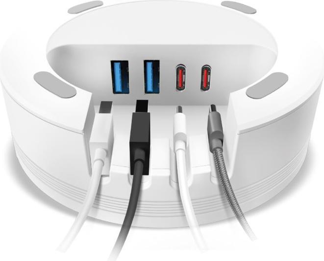 Immagine prodotto SBS Stazione di ricarica wireless 15W 3x USB/USB-C whiteá (20 W)