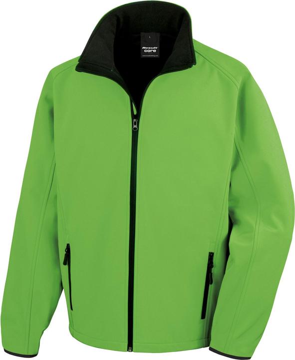 Actual product image Result Clothing Mens Printable Soft Shell Jacket (L)