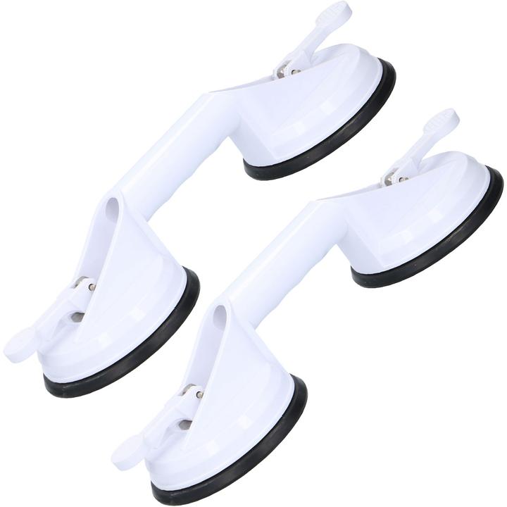 Actual product image Vivamore Set of 2 grab rails with suction cup mounting for shower, toilet and bath, 33 cm