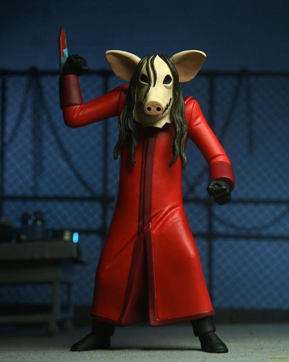 Actual product image Neca Saw Toony Terrors action figure Jigsaw Killer (Red Robe) 15 cm