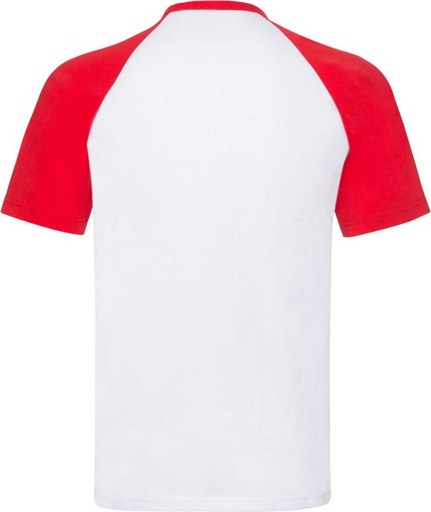 Actual product image Fruit of the Loom Unisex Adult Contrast Panel Baseball T-Shirt (XXL)