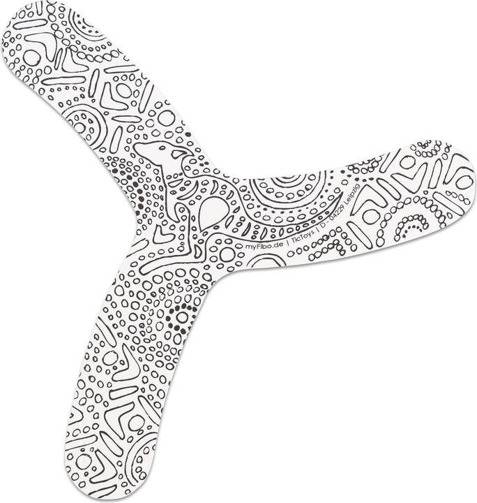 Actual product image Tic Toys Boomerangs to design yourself, 30 pieces