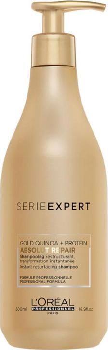L'Oréal Paris Shampoo Absolut Repair Gold Protein + Quinoa (500 ml, Flüssiges Shampoo)