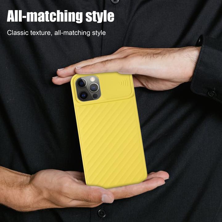 Immagine prodotto Cadorabo Cover in TPU con protezione della fotocamera (Apple iPhone 12 Pro Max)