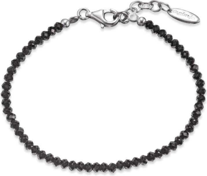 Immagine prodotto Engelsrufer Bracciale in spinello nero (18 cm, Pietra)