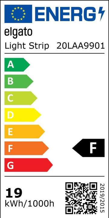 Energy Label Elgato Wifi LED Light Strip (Multicoloured, 200 cm, Indoor)