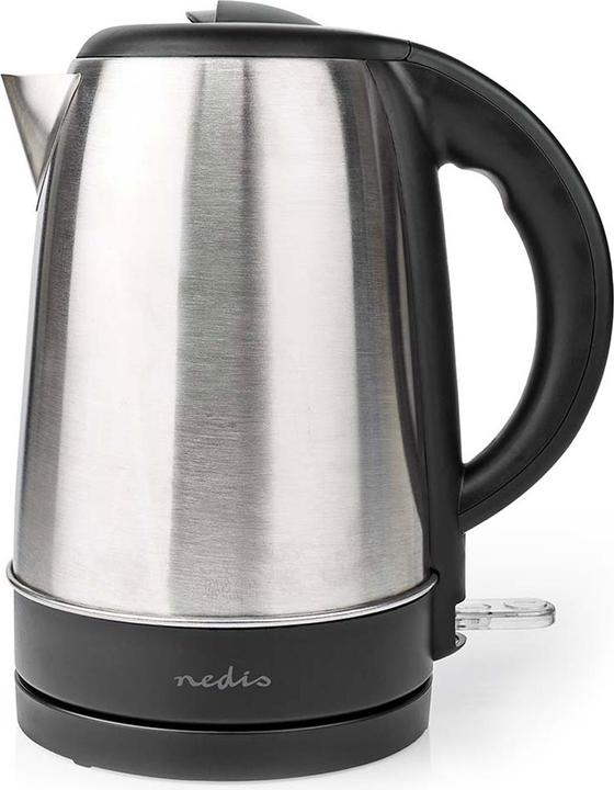 Nedis Wasserkocher - 360°-Drehsockel - Trockengehschutz - Strix-Regler - Verdecktes Heizelement - (1.70 l, EU-Stecker)