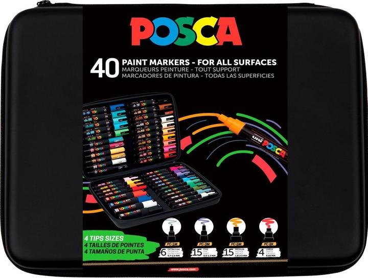 Actual product image Posca Marker UNI Koffer 40x (40 x)