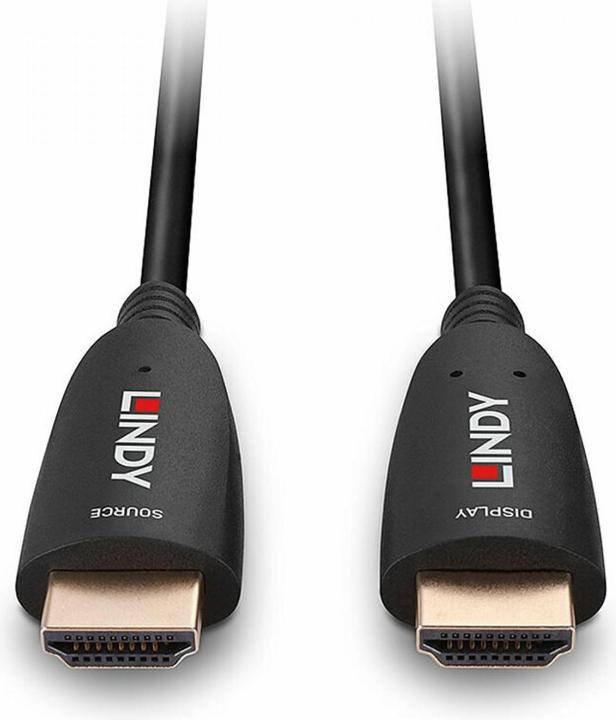 Immagine prodotto Lindy Cavo HDMI ibrido in fibra ottica da 10 m 8K60 Cavo AOC per qualsiasi applicazione e risoluzione HDMI (10 m, HDMI)