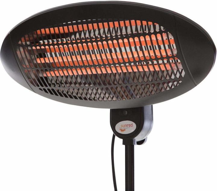 Actual product image Sunred Heater SMQ2000A, Elekra Quartz Standing Infrared, 2000 W, Juodas (2000 W)