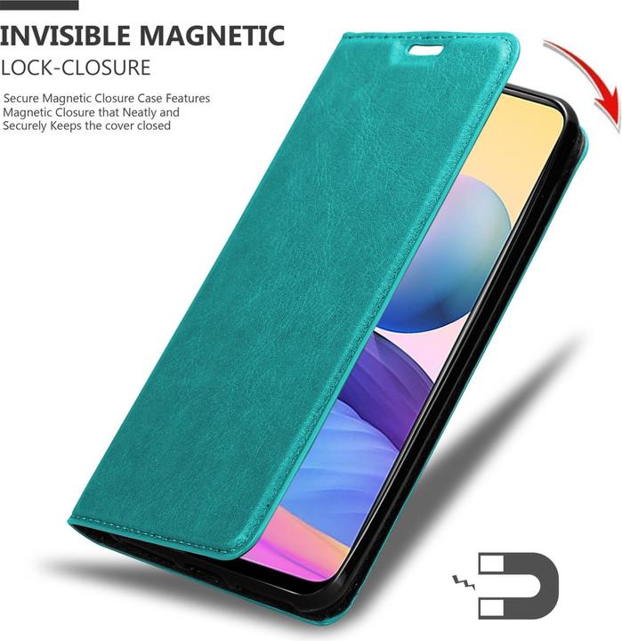 Immagine prodotto Cadorabo Libro Invis. Coperchio magnetico (Xiaomi Redmi Nota 10 5G, Xiaomi Poco M3 Pro 5G)