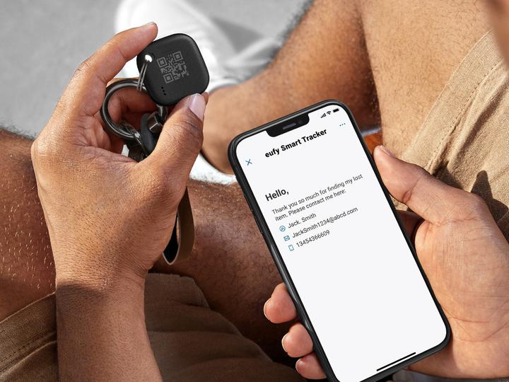 Produktbild eufy Security - SmartTrack Link (Black, 4-Pack) - Android not supported - Works with Apple Find My - Key (4 Ports)