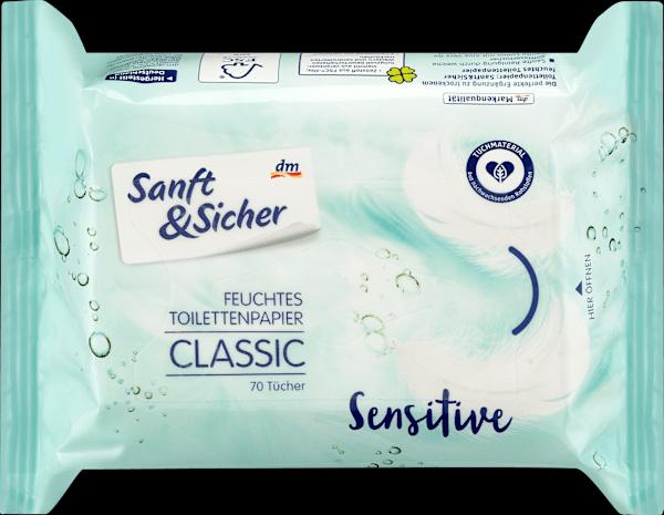 Immagine prodotto dm Sanft&Sicher Carta igienica umida Classic Sensitive (1 x)