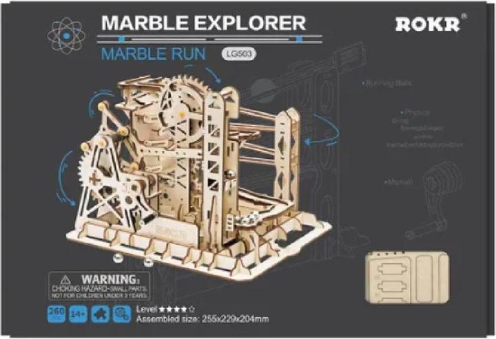 Immagine prodotto Rokr Kit pista di marmo in legno : Explorer (260 pezzi)