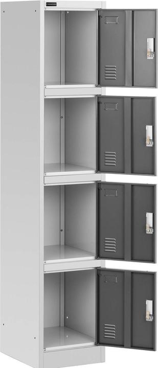 Produktbild Fromm & Starck Metallschrank Spindschrank Metallspind abschliessbar Schliessfachschrank 4-fach (38 x 45 cm)