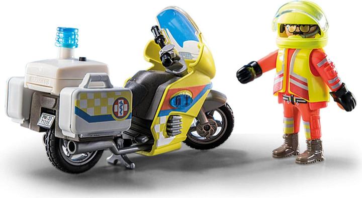 Immagine prodotto Playmobil Moto del medico di emergenza con luce lampeggiante (71205, Playmobil City Life)