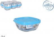 Actual product image Duralex 9x9x4cm bowl stackable with square lys lid (1.50 l)