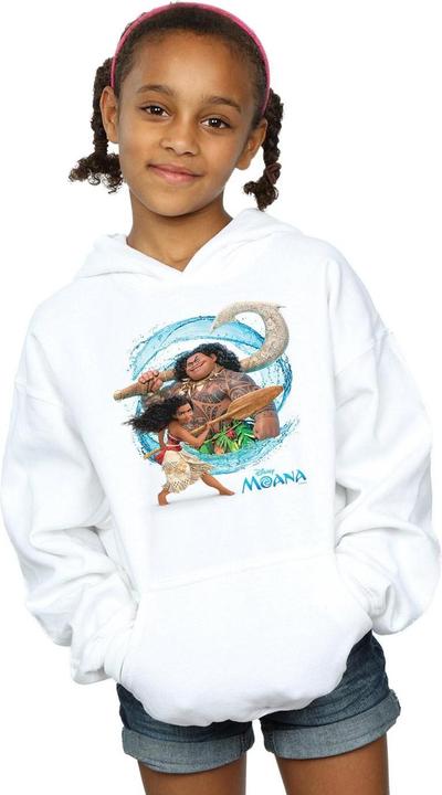 Actual product image Disney Girls Moana And Maui Wave Hoodie (152, 158)