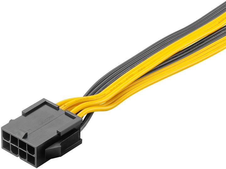 Image du produit Goobay Câble d'alimentation 8 broches femelle vers double 6+2 mâle pour PCIe