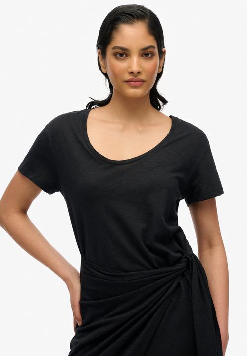 Image du produit Superdry SLUB MIDI WRAP DRESS Dames Jurk (16)