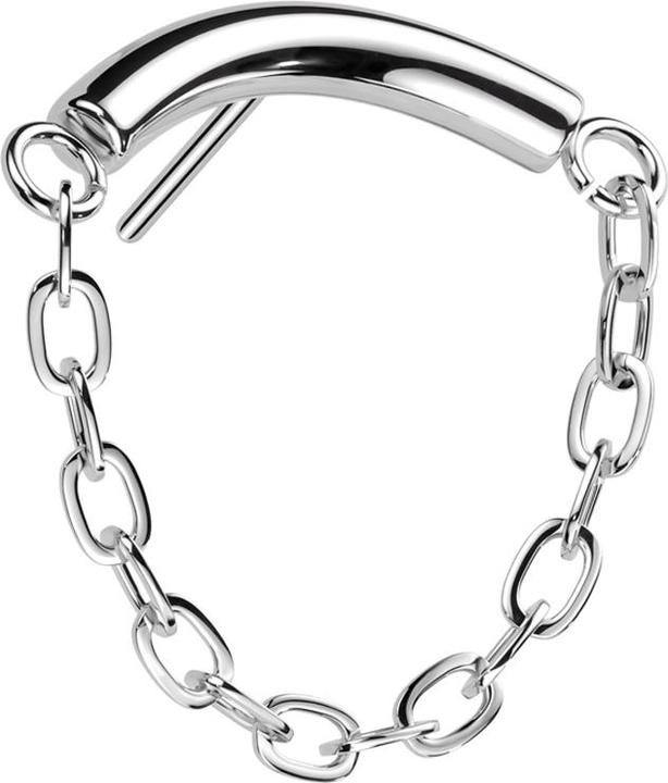 Produktbild Star Piercing Threadless Stange silber Anhänger Kette (ohne Messing, Titan G23)