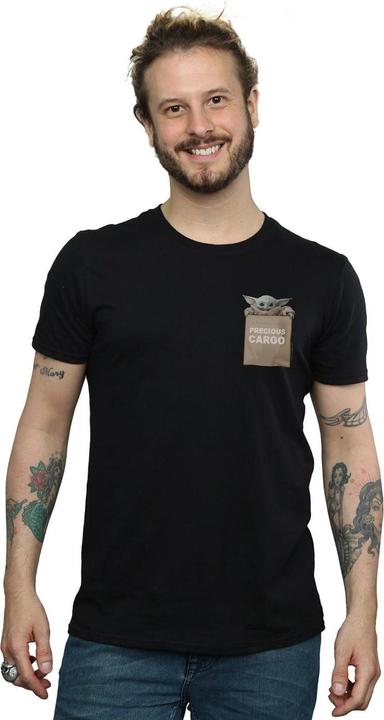Immagine prodotto Star Wars The Mandalorian Precious Cargo Faux Pocket Maglietta Uomo (XL)