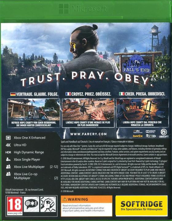 Immagine prodotto Ubisoft Far Cry 5 (Xbox Series X, Xbox One X, Multilingue)